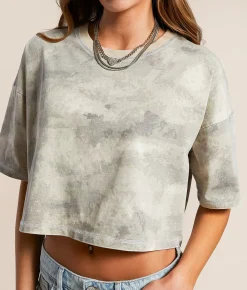 Tops | Gilded Intent Digi Cropped T-Shirt Camo