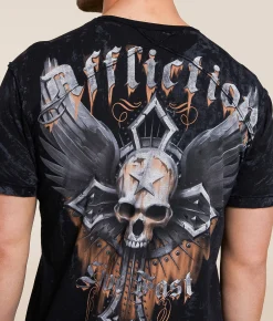 Affliction Dissolve T-Shirt Black Hot
