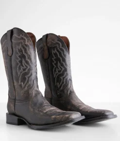 Shoes | Circle G by Corral Distressed Leather Cowboy Boot Black
