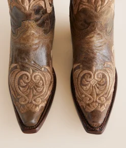 Circle G by Corral Distressed Leather Western Boot LD Distressed Green Online