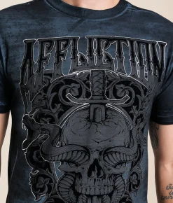 Tops|Graphic T-Shirts | Affliction Distressed Mind T-Shirt Tapestry