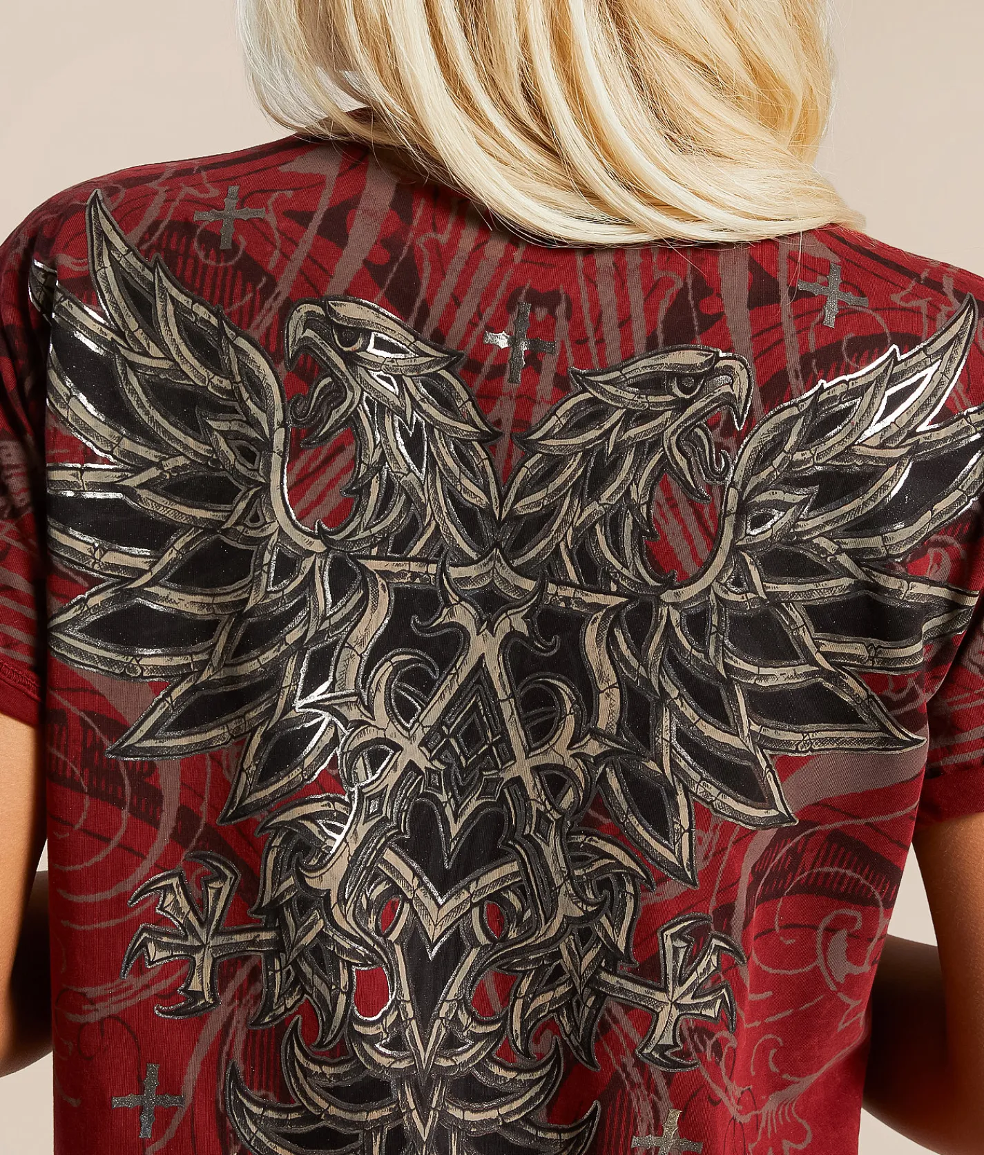 Tops | Affliction Divine Sorrow T-Shirt Syrah Lava Wash