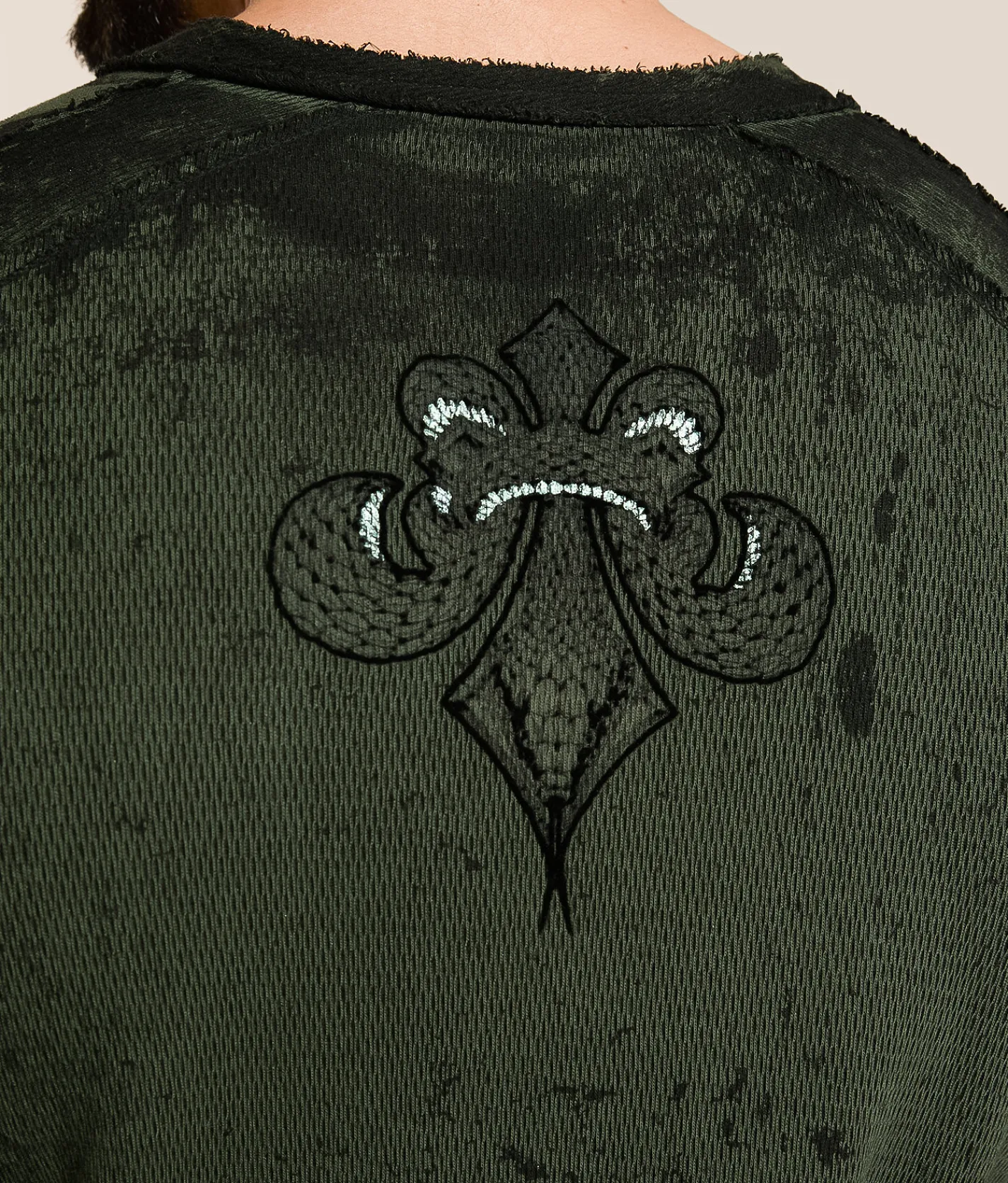Tops|Graphic T-Shirts | Affliction Divine Wrath Reversible Thermal Deep Depths Black