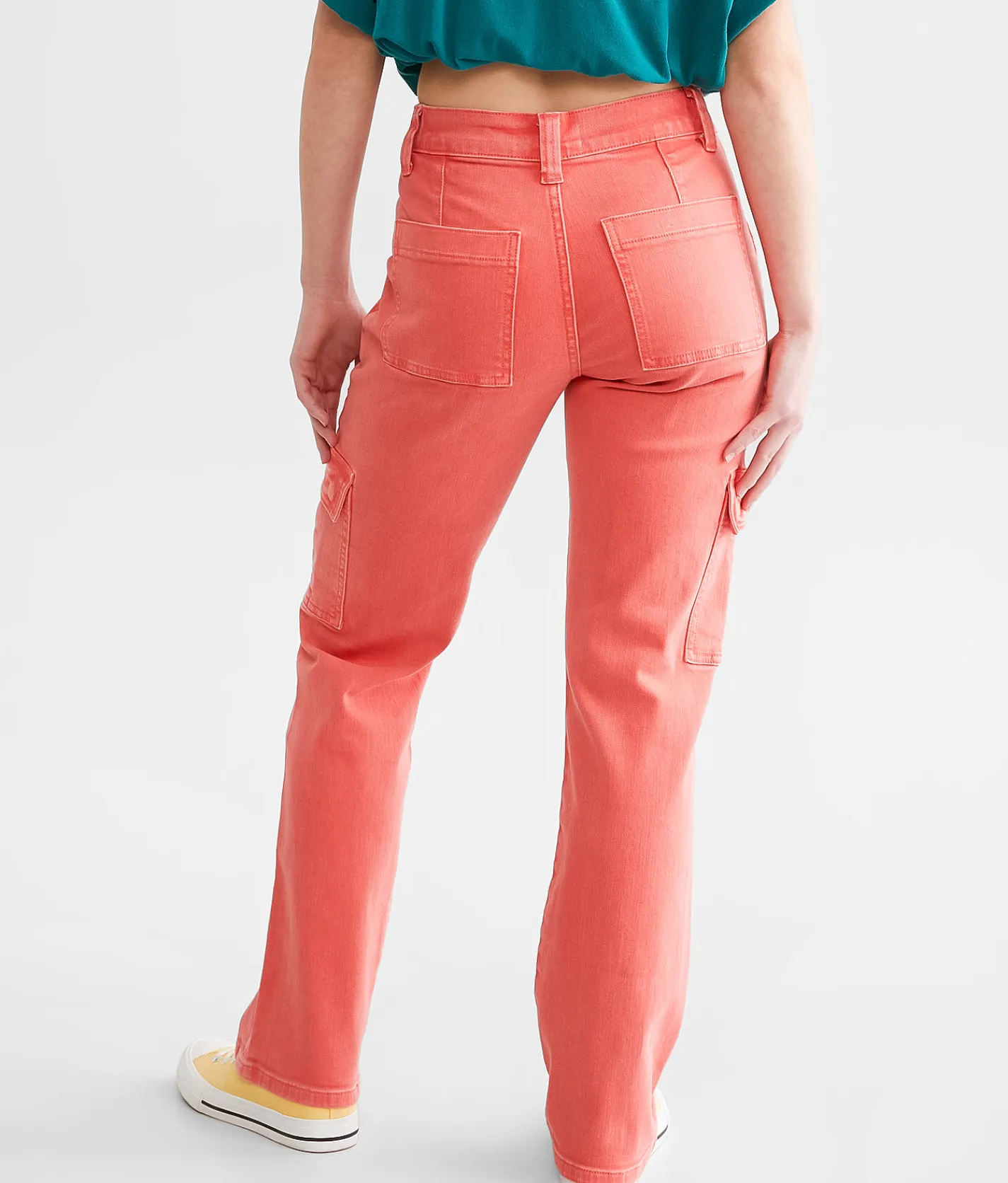 VERVET by Flying Monkey Dixie Stretch Cargo Utility Pant Hibiscus Sale