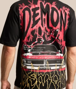 Reason Dodge Demon T-Shirt Black Online