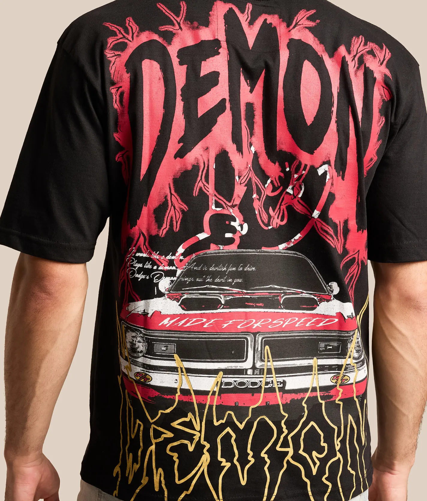 Reason Dodge Demon T-Shirt Black Online