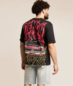 Reason Dodge Demon T-Shirt Black Online