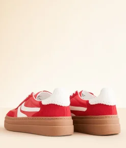 Steve Madden Dodge Sneaker Red Clearance
