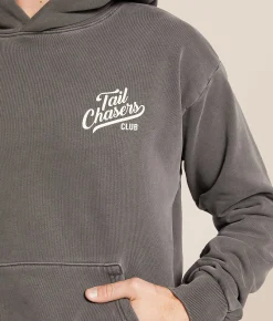 Tail Chasers Club Dog Hat Hooded Sweatshirt Pepper Pigment Dye Outlet