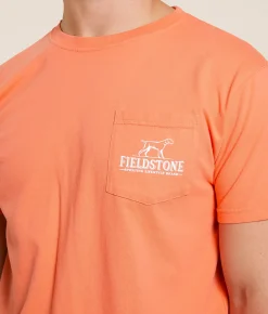 Fieldstone Dog On The Beach T-Shirt Fusion Coral Online
