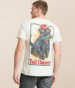 Tail Chasers Club Dog Party T-Shirt Ivory Hot