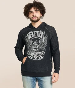 Tops | Affliction Do It Again Reversible Hoodie Timberwolf Black