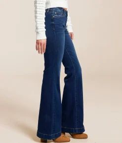 7 For All Mankind Dojo Flare Trouser Stretch Jean Moreno Sale
