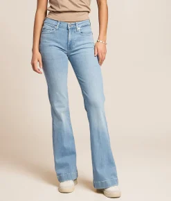 7 For All Mankind Dojo Tailorless Trouser Stretch Jean Indigo Bloom Best