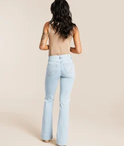 7 For All Mankind Dojo Tailorless Trouser Stretch Jean Malibu Sky Best
