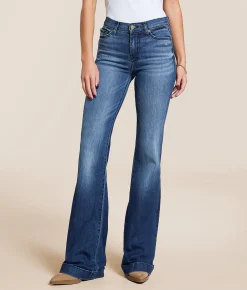7 For All Mankind Dojo Trouser Stretch Jean Lake Blue Discount