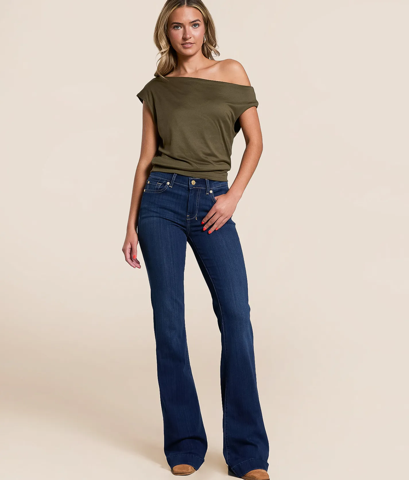 7 For All Mankind Dojo Trouser Stretch Jean Tried & True Sale