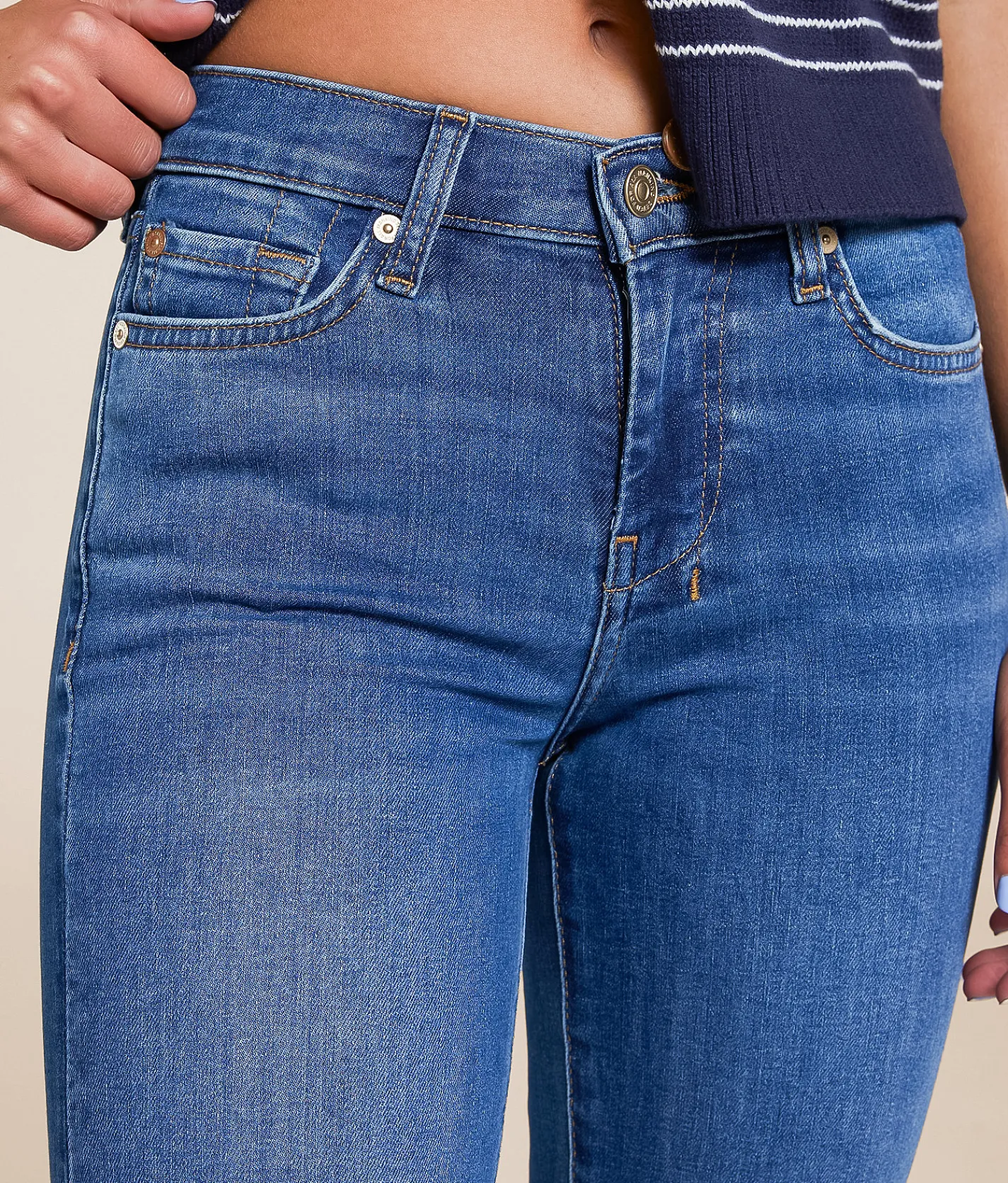 7 For All Mankind Dojo Trouser Stretch Jean Royalty Best