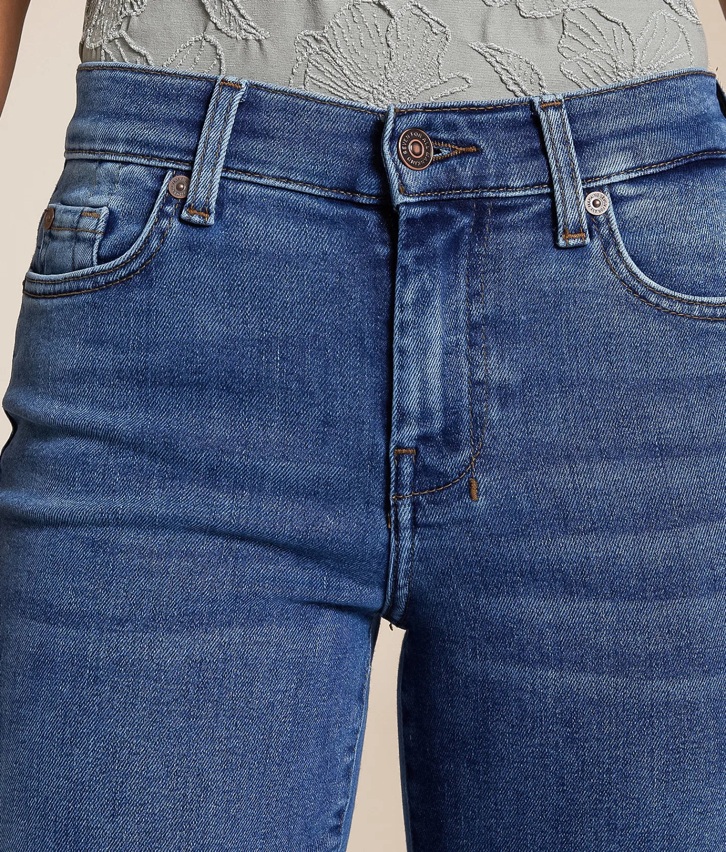 7 For All Mankind Dojo Trouser Stretch Jean Clara Best