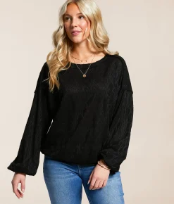 Daytrip Dolman Lace Top Black Best