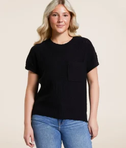 Tops | Double Zero Dolman Sweater Black