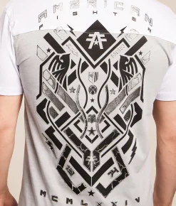 American Fighter Dolton T-Shirt Heather Grey White Outlet