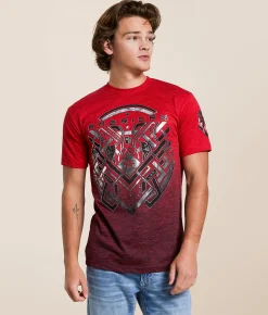 American Fighter Dolton T-Shirt Cherry DK Cherry Tetris Sale