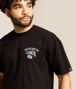 Sullen Don't Look Back T-Shirt Jet Black Clearance