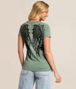 Tops | Affliction Donnington T-Shirt Deep Sea Lava Wash
