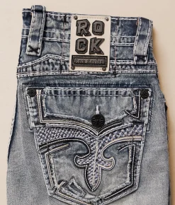 Bottoms | Rock Revival Donn Straight Stretch Jean Donn J205