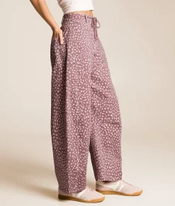Bottoms | Peach Love California Dot Barrel Pant Dk Mauve