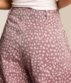 Bottoms | Peach Love California Dot Barrel Pant Dk Mauve