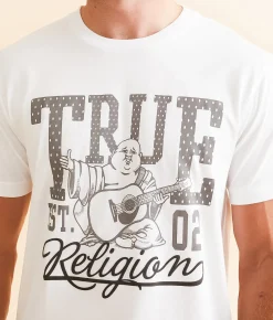 True Religion Dotted T-Shirt Optic White Discount