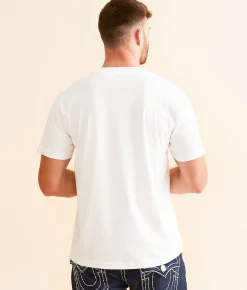 True Religion Dotted T-Shirt Optic White Discount