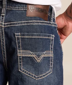 Bottoms|Jeans | Rock & Roll Denim Double Barrel Straight Stretch Jean Dark Vintage 201