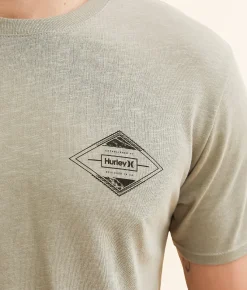Hurley Double Diamond T-Shirt Sage Sale