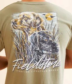 Fieldstone Double Dog T-Shirt Khaki Sale