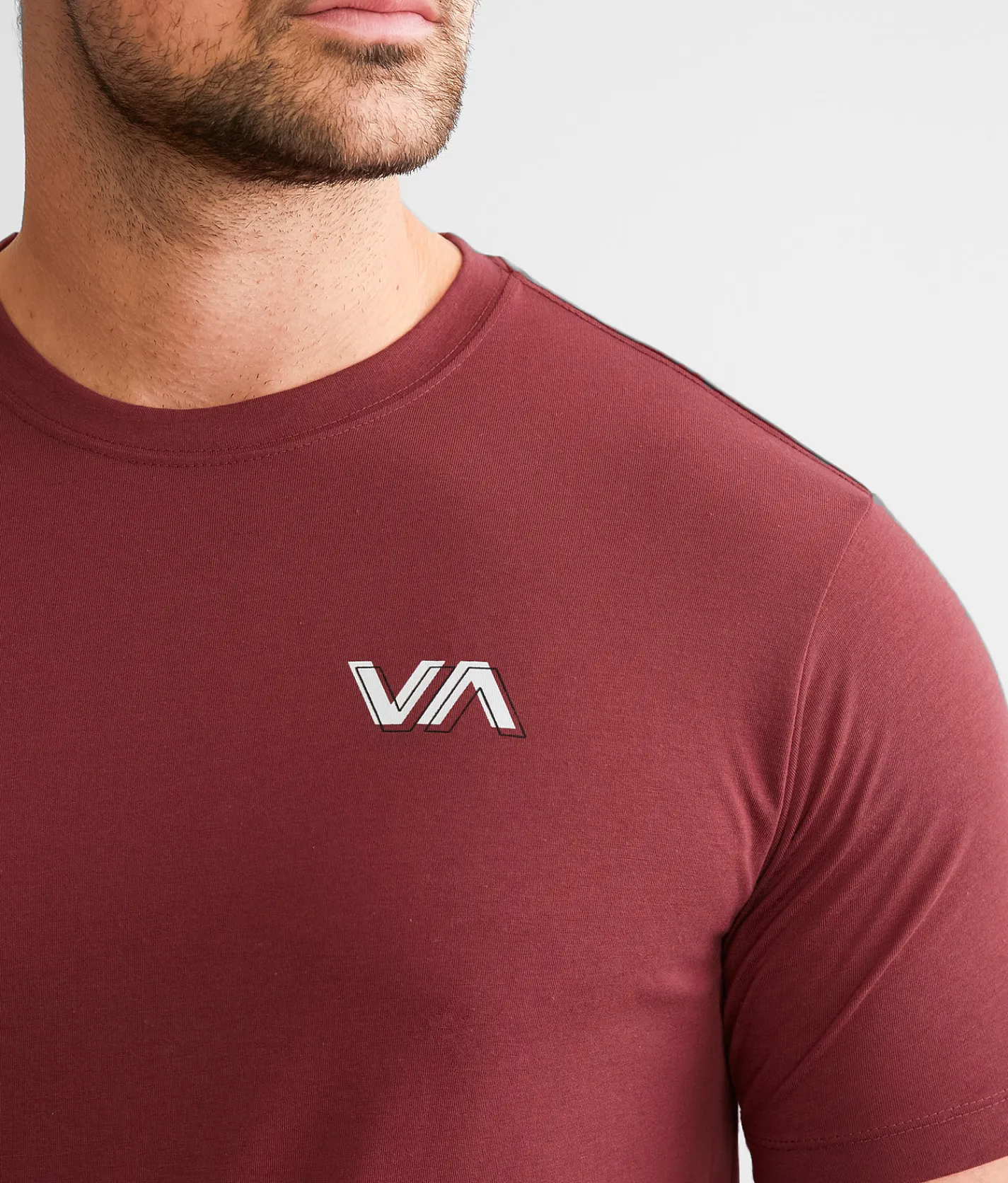 Graphic T-Shirts | RVCA Double Flip Sport T-Shirt Oxblood Sport