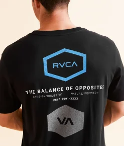 RVCA Double Hex Mirror T-Shirt Black Discount