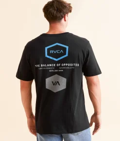 RVCA Double Hex Mirror T-Shirt Black Discount