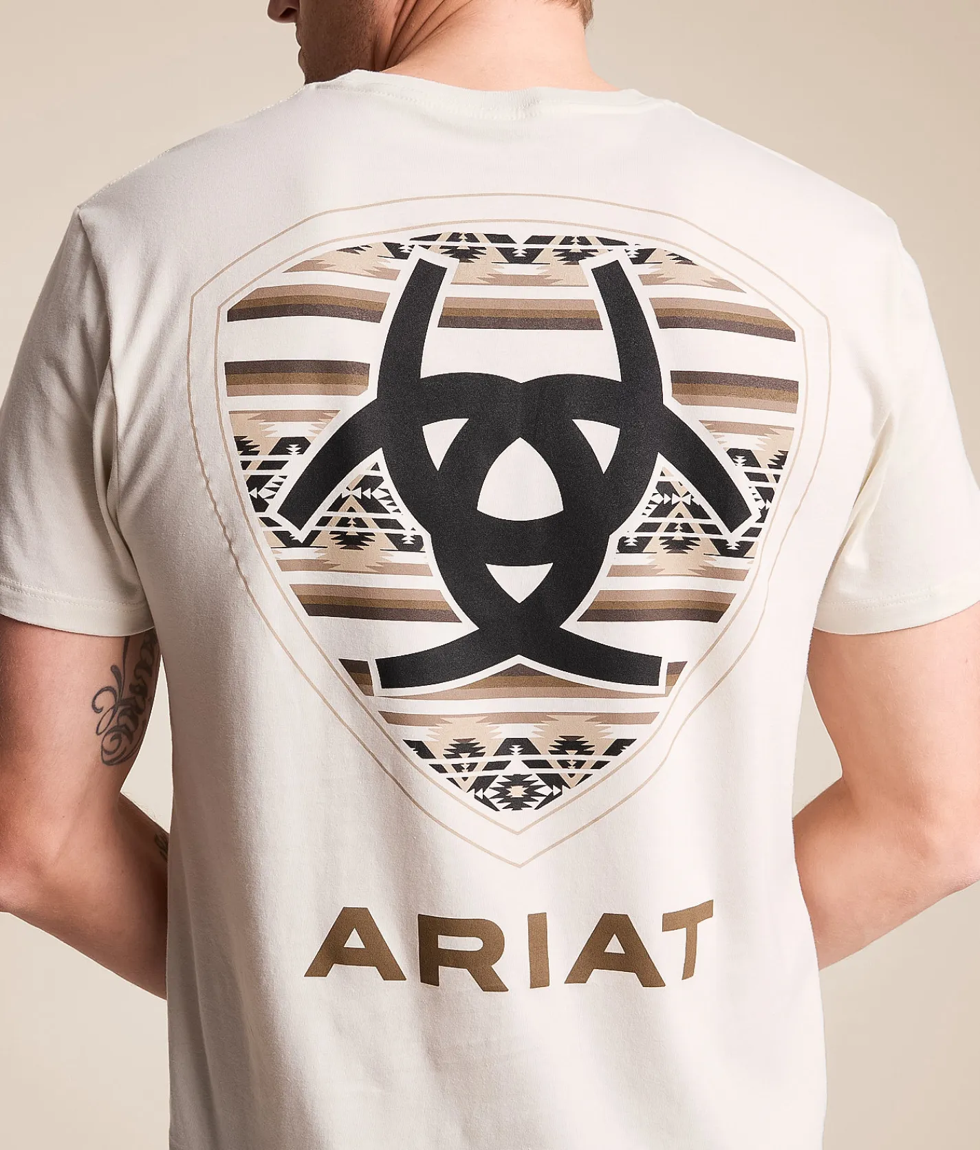 Tops|Graphic T-Shirts | Ariat Double Shield T-Shirt Silver Birch