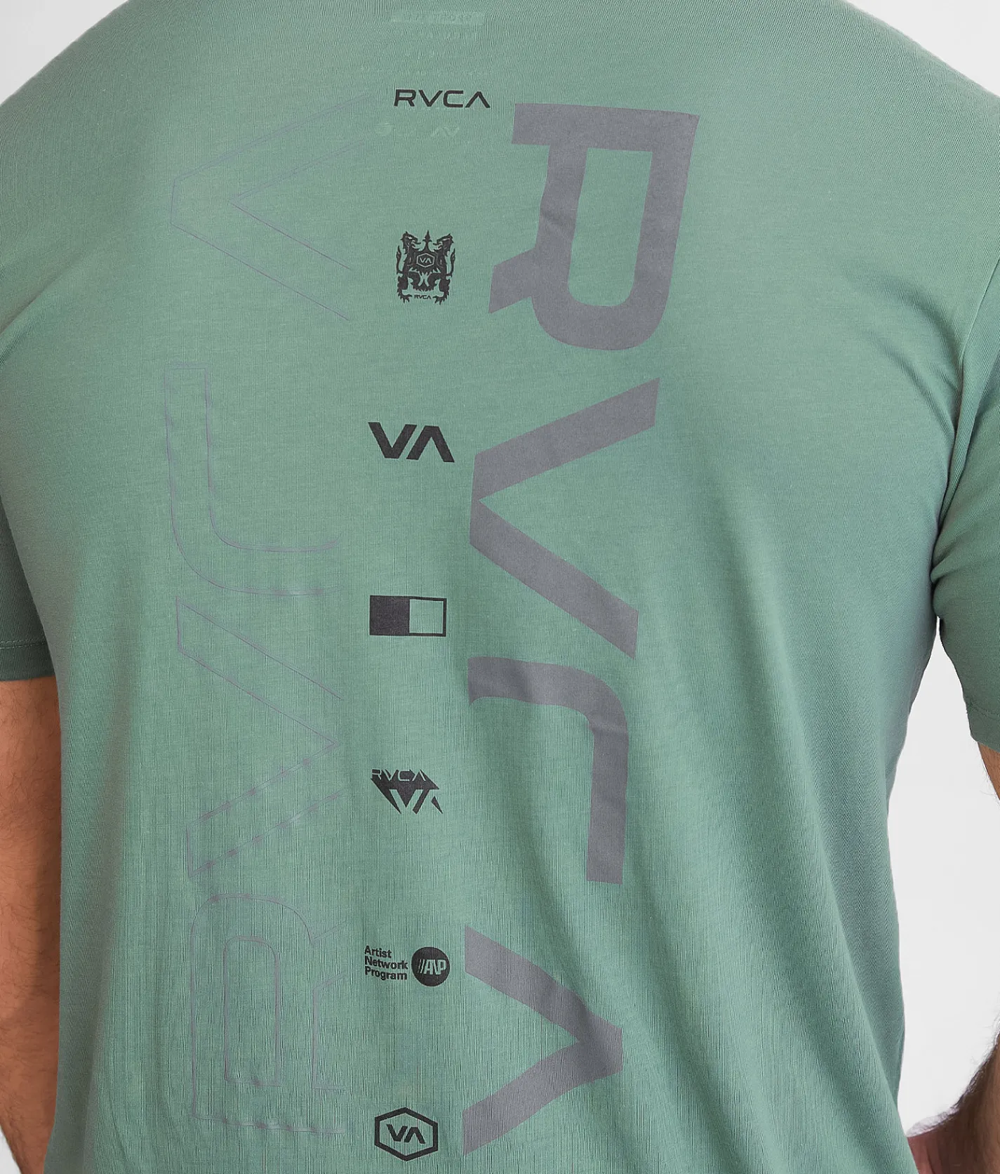 Graphic T-Shirts | RVCA Double Split Sport T-Shirt Old Sage Sport