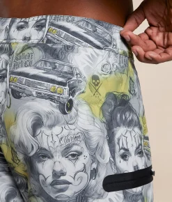 Sullen Doubles Stretch Boardshort Grey Best