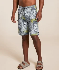 Sullen Doubles Stretch Boardshort Grey Best