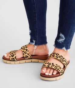 Shoes | Mia Double Strap Sandal Tan Brown