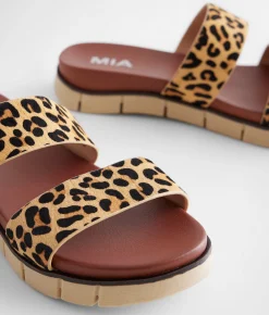 Shoes | Mia Double Strap Sandal Tan Brown