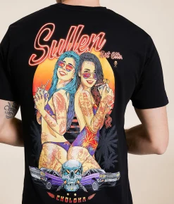 Tops|Graphic T-Shirts | Sullen Double Trouble T-Shirt Jet Black