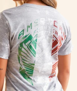 American Fighter Downey T-Shirt White Multi Discount