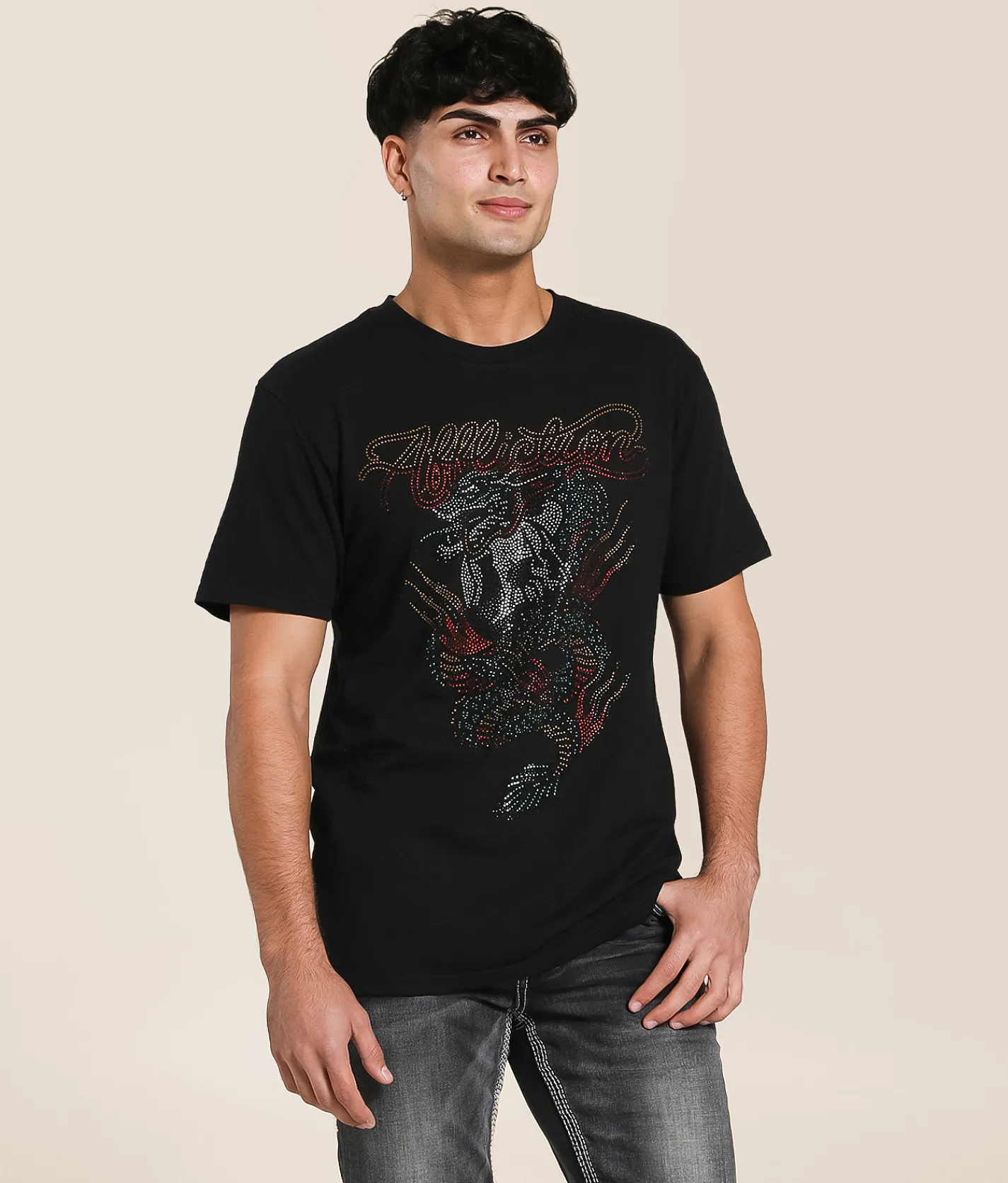 Affliction Dragon Night T-Shirt Black