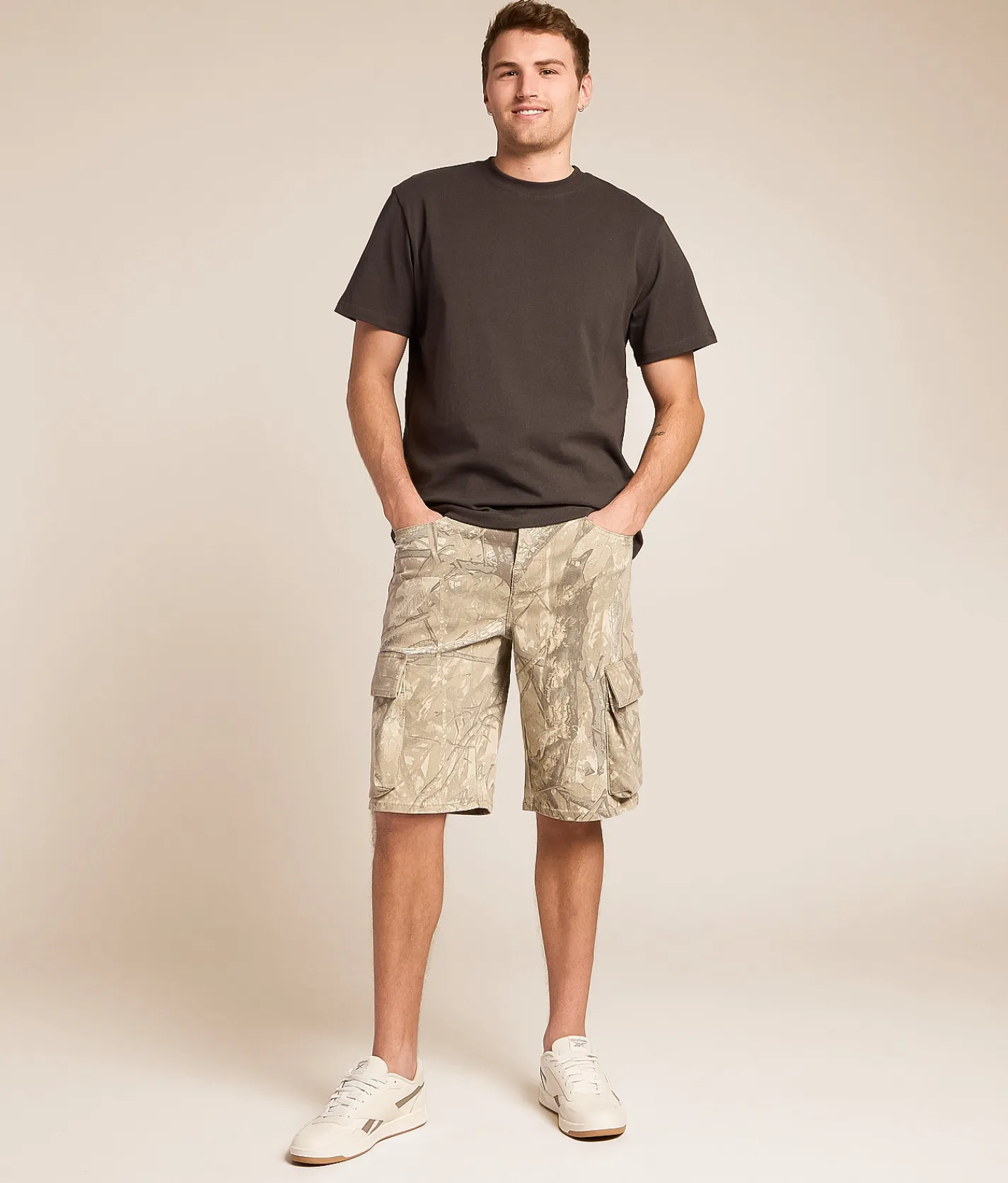 Bottoms | Departwest Drifter Baggy Camo Cargo Stretch Short Rossford